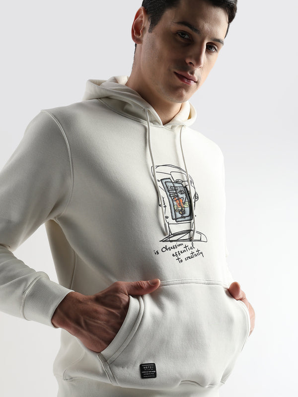 Obsession Star White hoodie