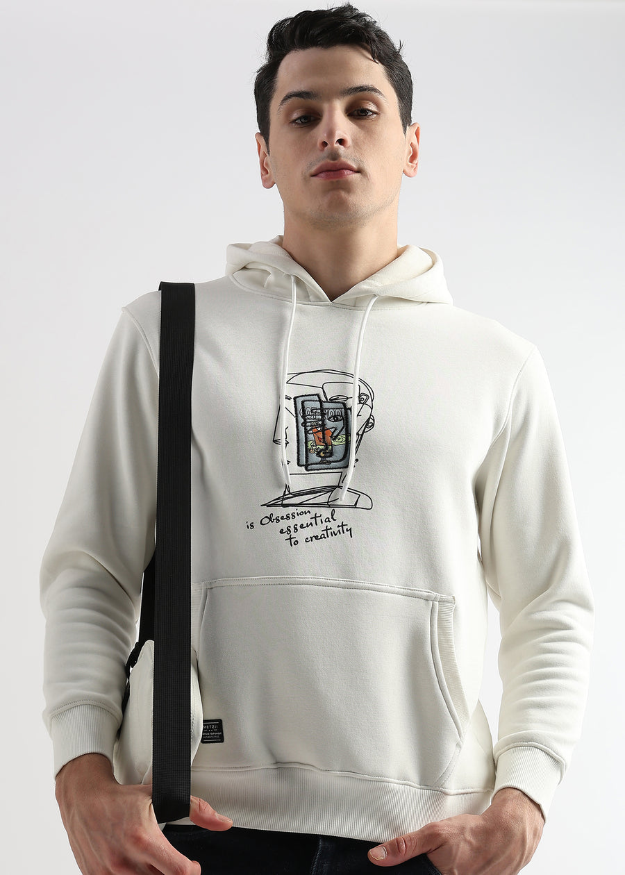 Obsession Star White hoodie