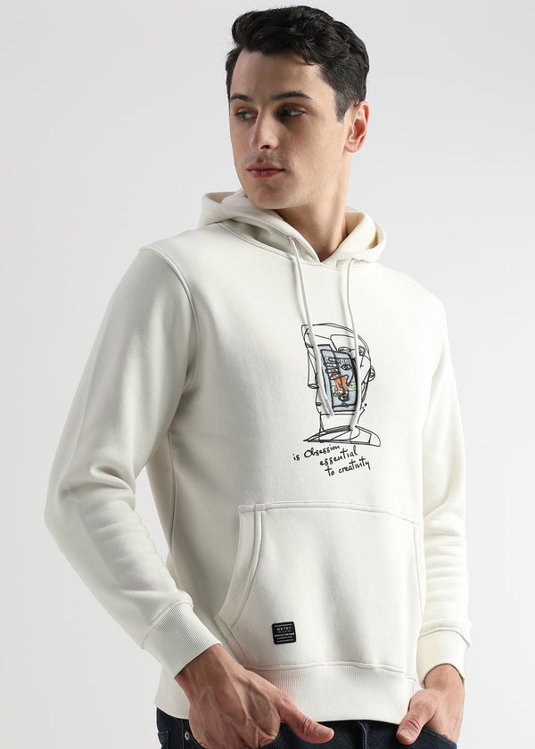 Obsession Star White hoodie