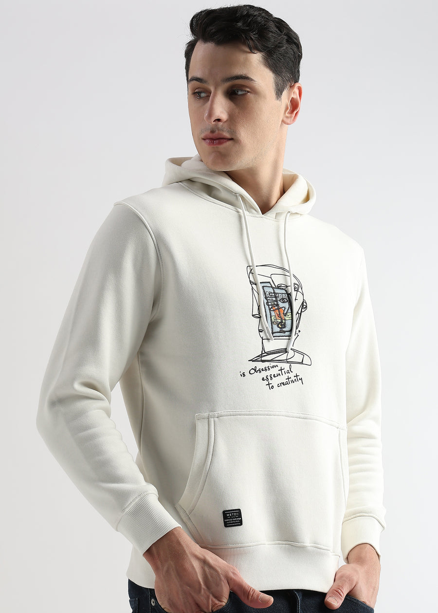 Obsession Star White hoodie