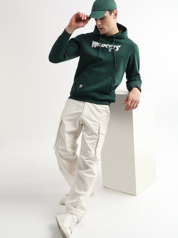 Wildcats Rain Forest Green Cotton hoodie