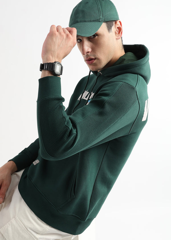 Wildcats Rain Forest Green Cotton hoodie