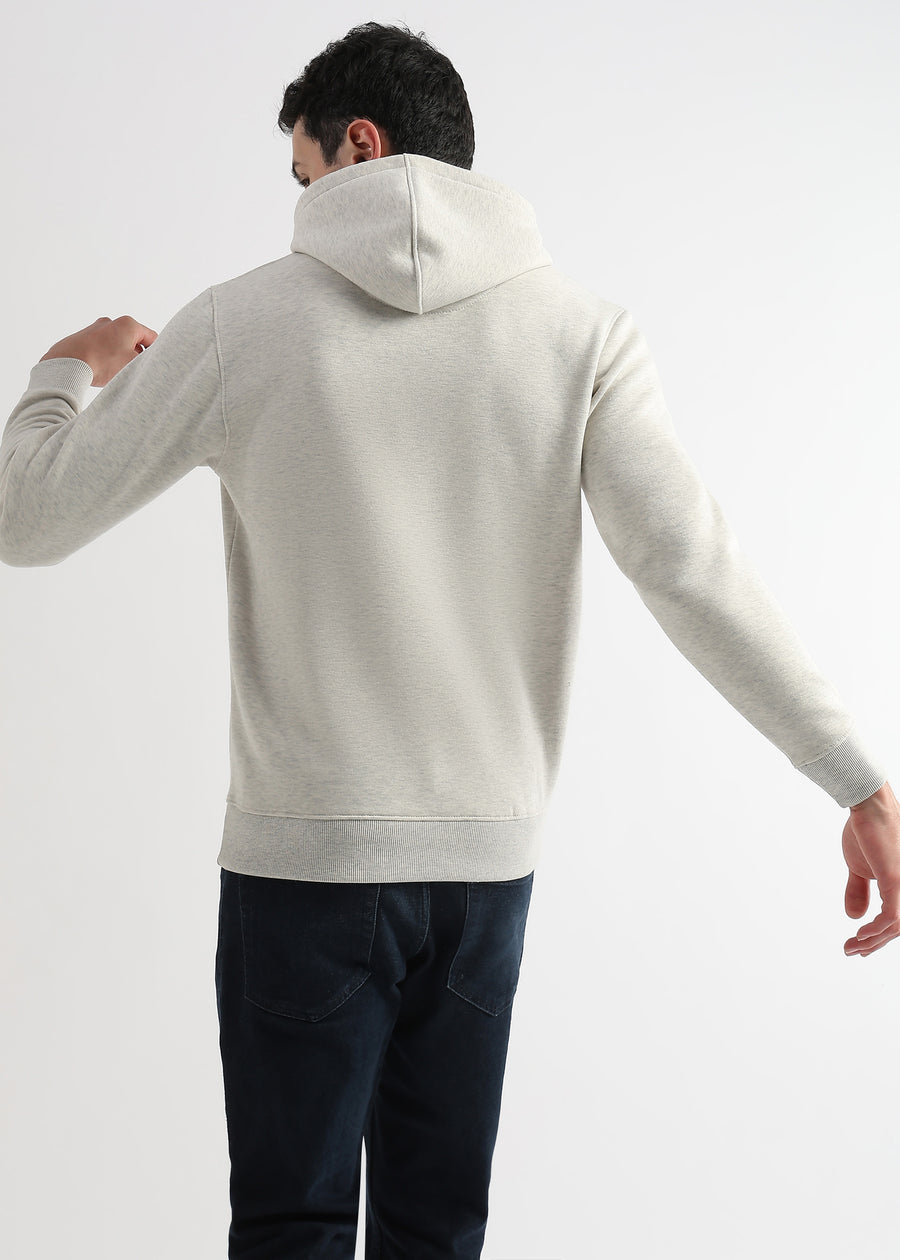 Patchwork Pelican Gray Cotton hoodie