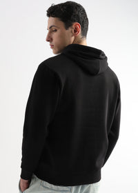 Patchwork Caviar Black Cottonhoodie