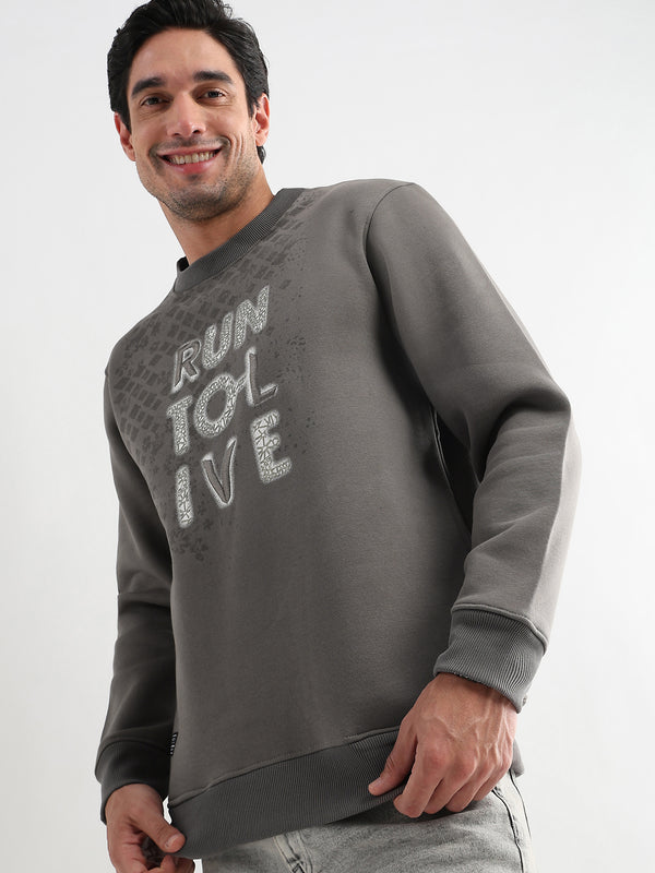 Run to live Cloudburst Gray Sweatshirt