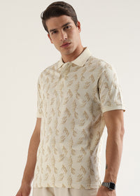 Off-White Maison Patterned Polo T-Shirt