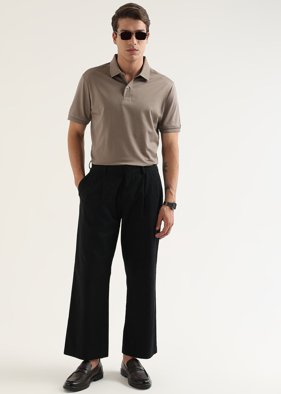 Fossil Stone Mercerised Cotton Polo T-Shirt
