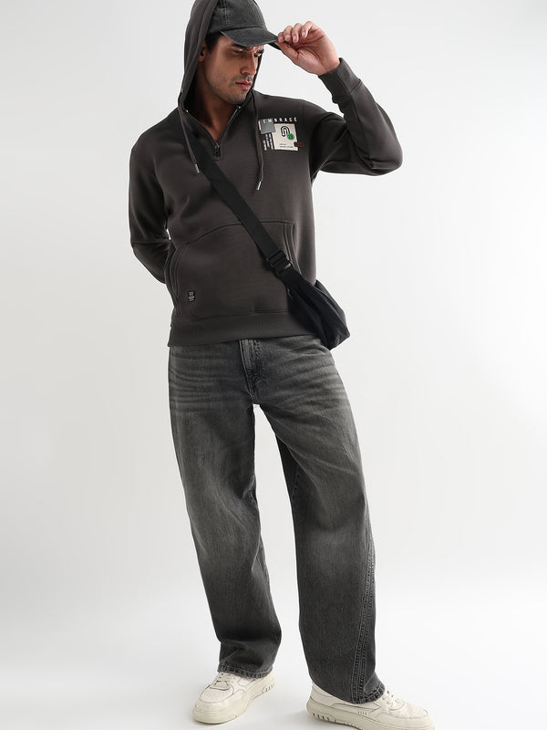 Embrace Gargoyle Gray Zip-Top Cotton Hoodie