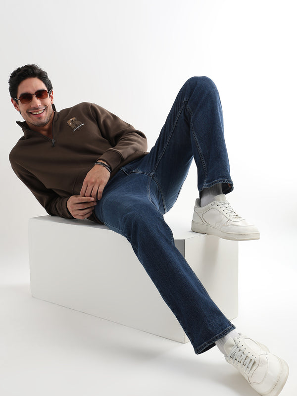 Mars Cocoa Brown Zip-Top Sweatshirt