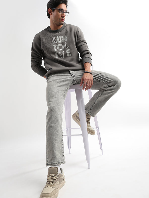 Run to live Cloudburst Gray Sweatshirt