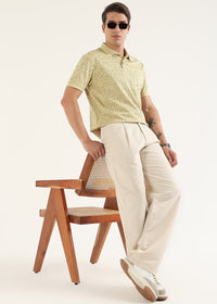 Muted Sage Sorrento Mercerised Polo T-Shirt