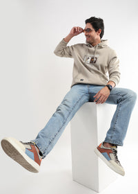 Be yourself Embroided Doeskin Hoodie