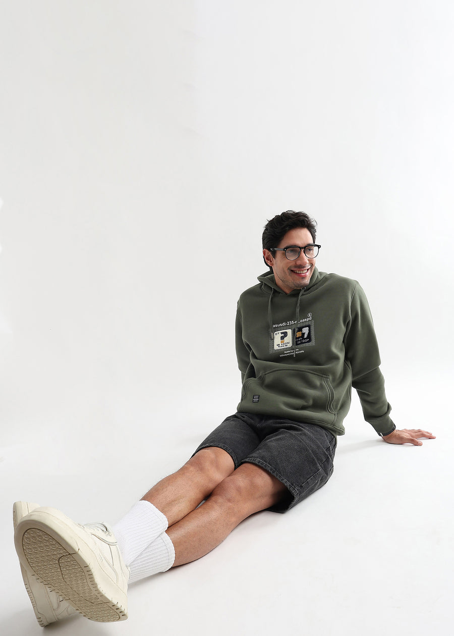 Be yourself Embroided Winter Pear Hoodie