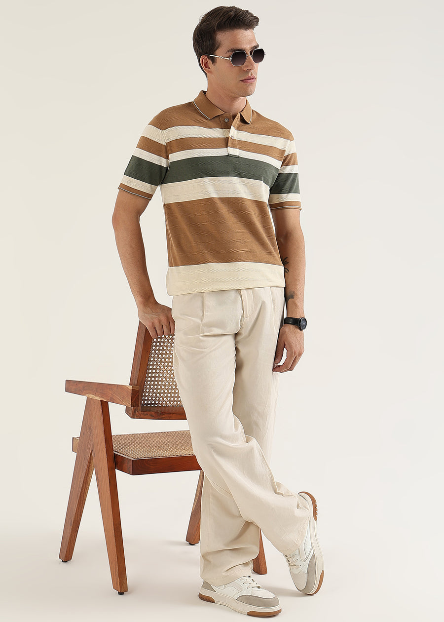 Cedar Vale Knit Polo T-Shirt