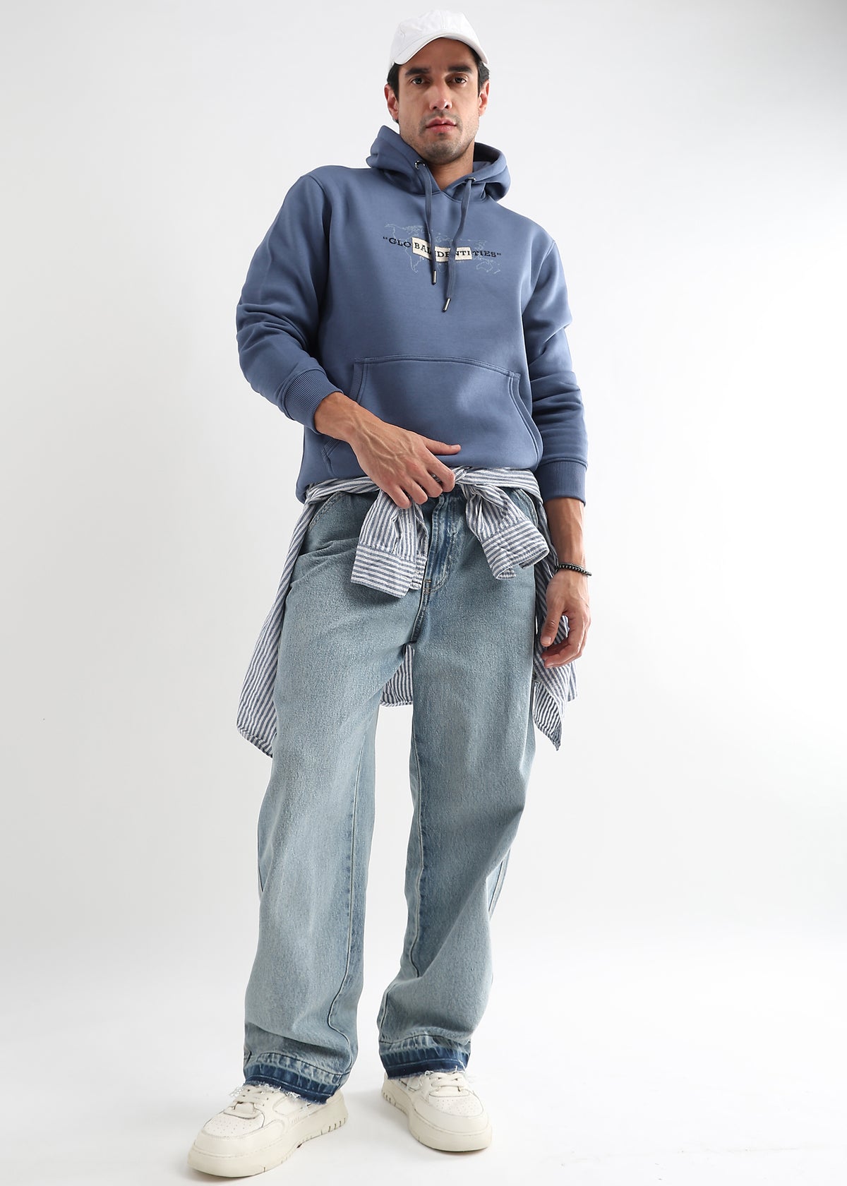 Global Identities Print Med Blue Hoodie