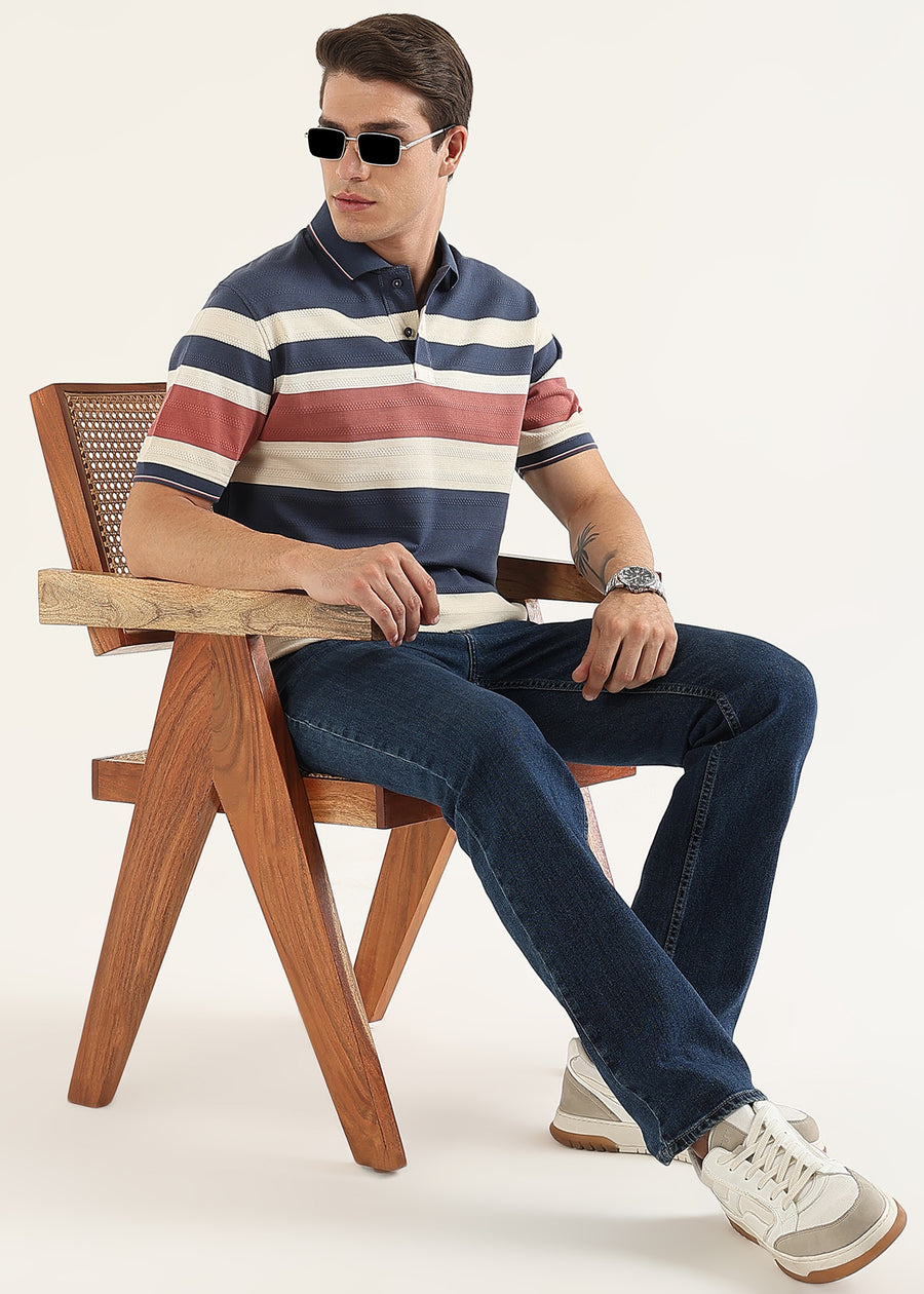 Monaco Rose Knit Polo T-Shirt