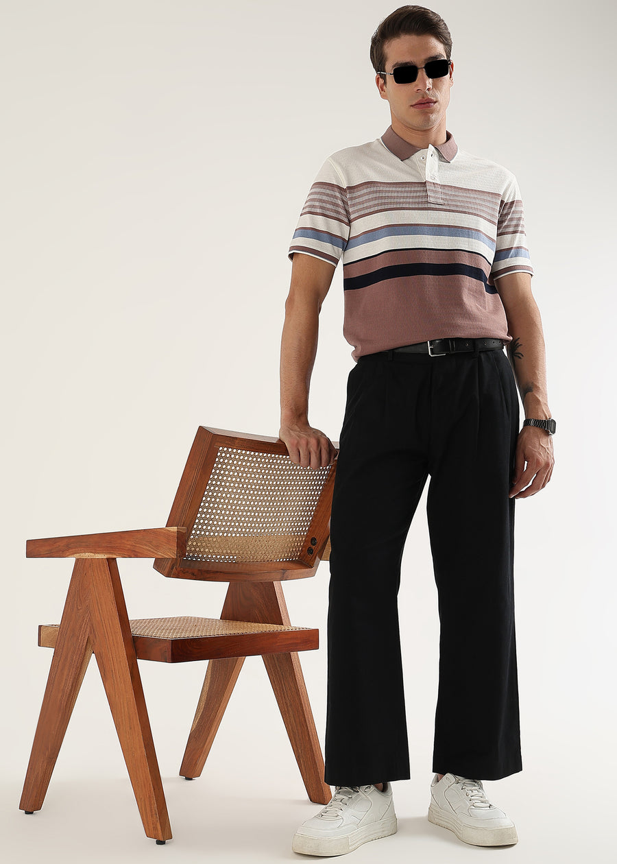 Linea Rosewood Structured Polo T-Shirt