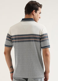 Air Force Blue Metro Weave Classic Polo T-Shirt