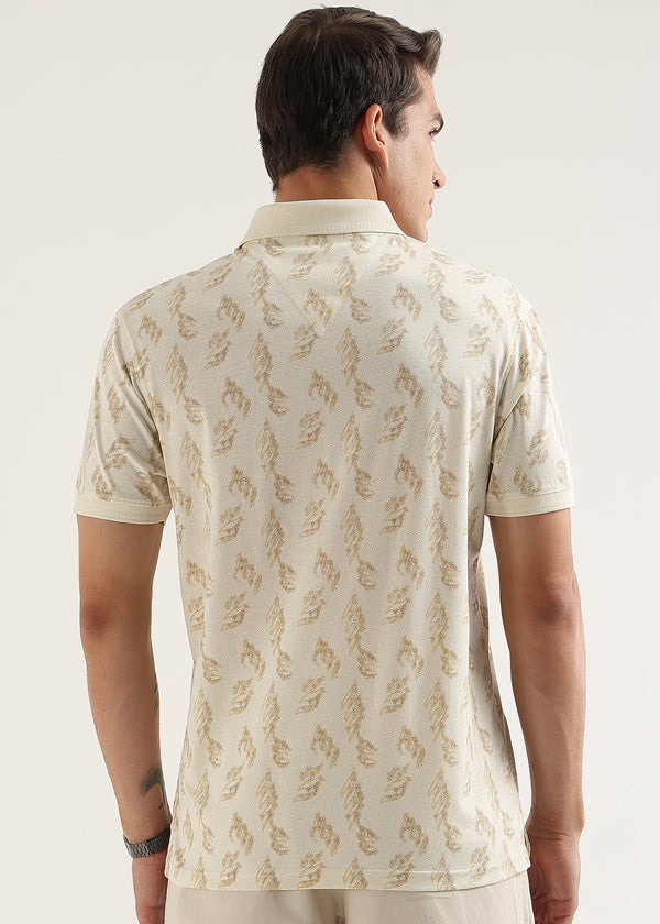 Off-White Maison Patterned Polo T-Shirt
