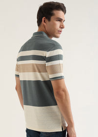 Riviera Slate Knit Polo T-Shirt