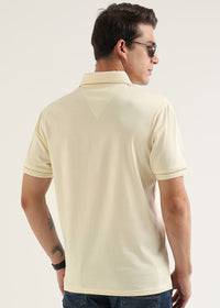 Afterglow Butter Mercerised Cotton Polo T-Shirt