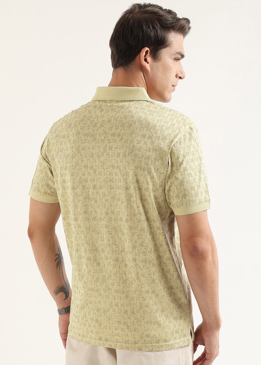 Muted Sage Sorrento Mercerised Polo T-Shirt