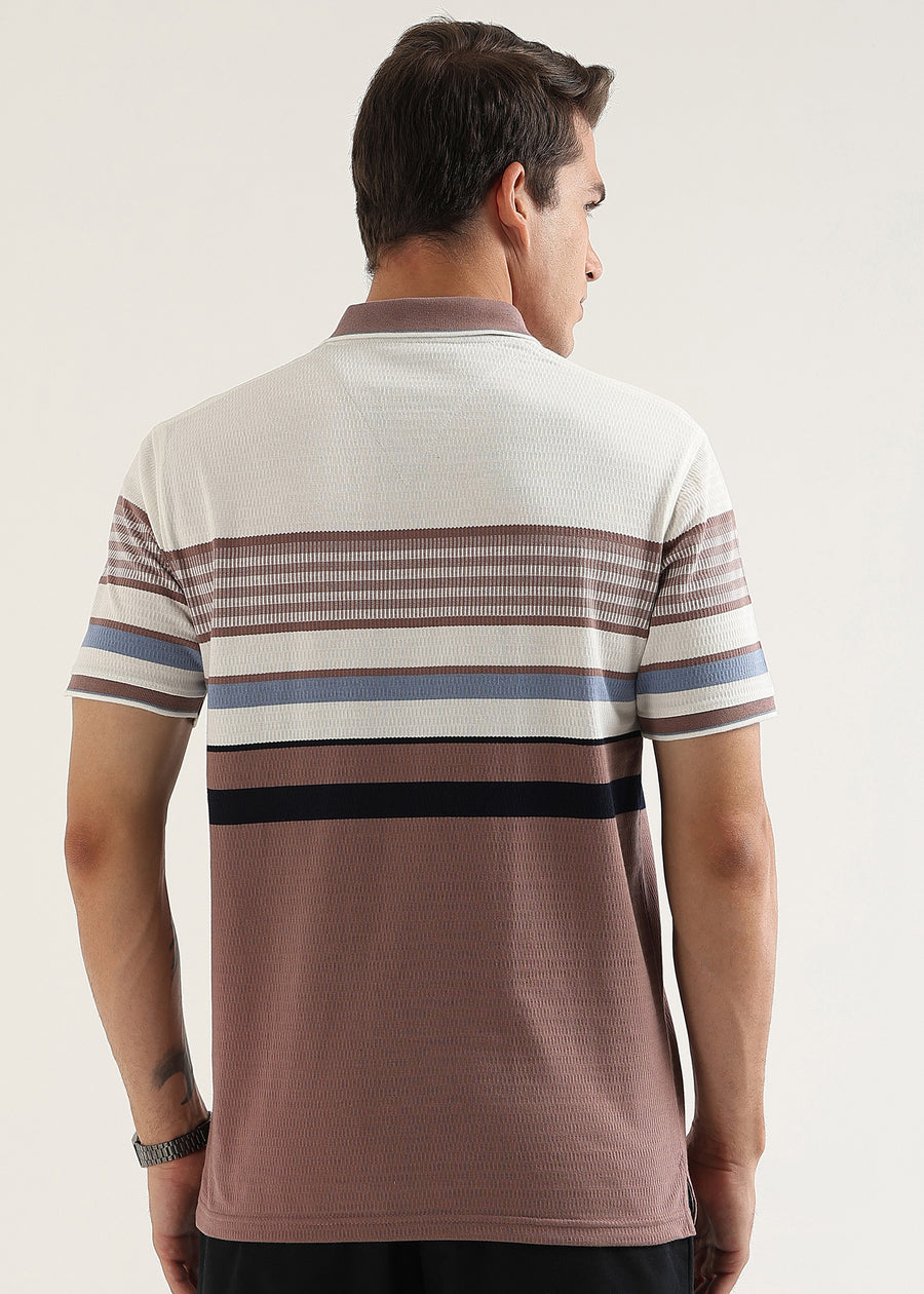 Linea Rosewood Structured Polo T-Shirt