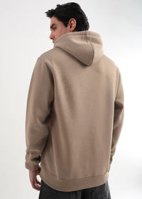 Embrace Biscuit Brown Zip-Top Cotton Hoodie