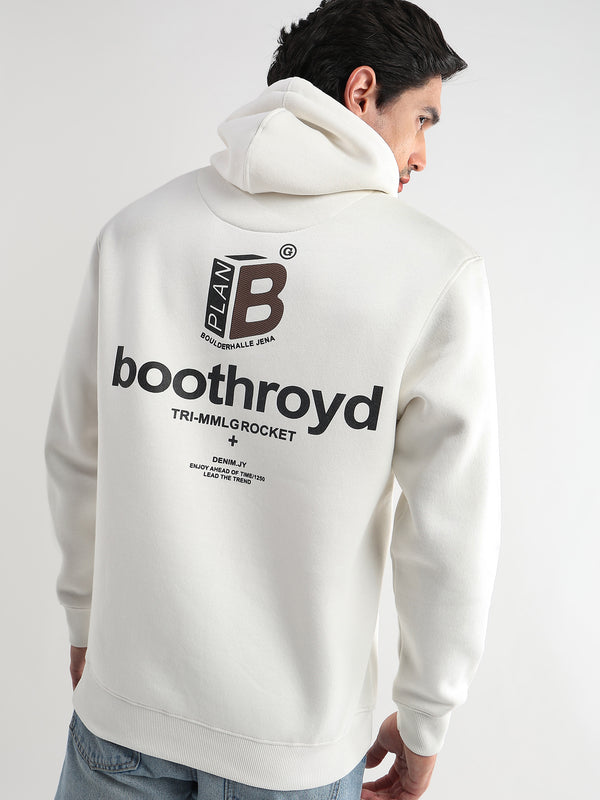 Plan B Star White Zip-Top Hoodie