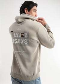 Be yourself Embroided Doeskin Hoodie