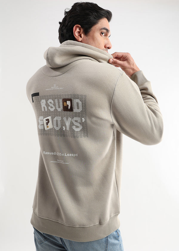 Be yourself Embroided Doeskin Hoodie