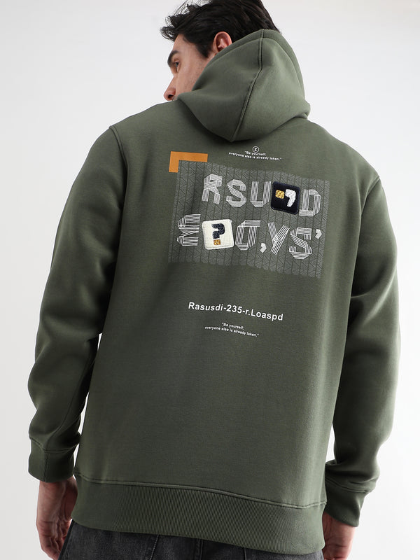 Be yourself Embroided Winter Pear Hoodie