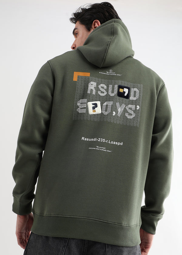 Be yourself Embroided Winter Pear Hoodie