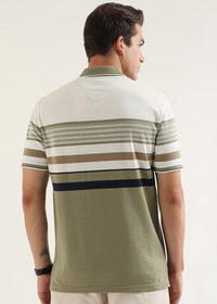 Linea Olive Structured Polo T-Shirt