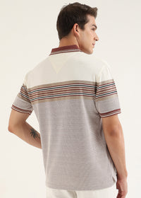 Wine Metro Weave Classic Polo T-Shirt