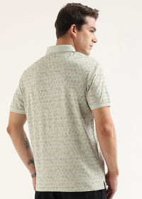 Soft Olive Sorrento Mercerised Polo T-Shirt