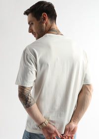 Star White Smile Graphic Oversized