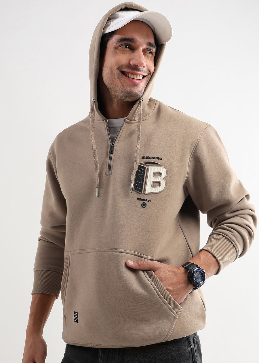 Plan B Biscuit Brown Zip-Top Hoodie