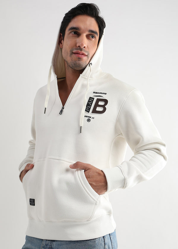 Plan B Star White Zip-Top Hoodie