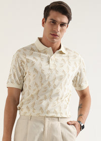 Off-White Maison Patterned Polo T-Shirt
