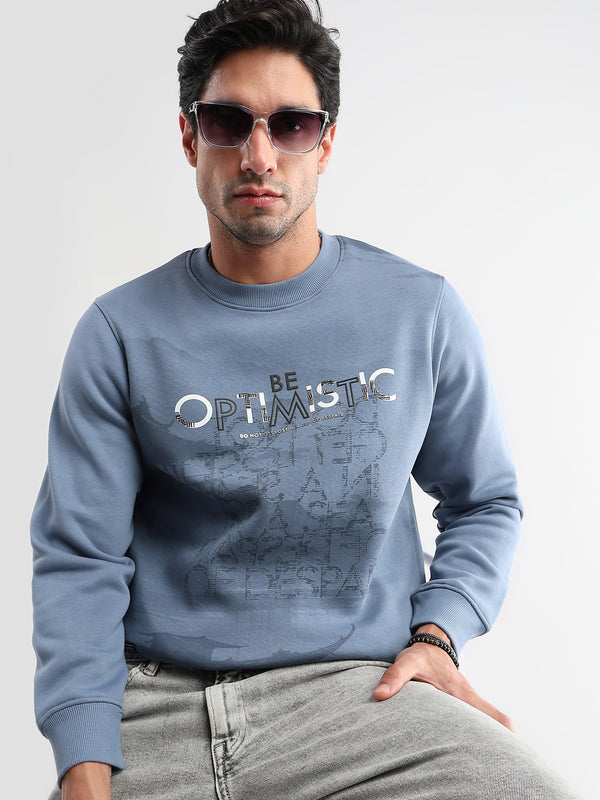 Be Optimistic Classic Blue Sweatshirt