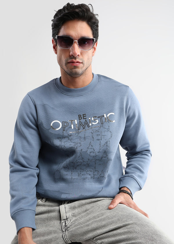 Be Optimistic Classic Blue Sweatshirt