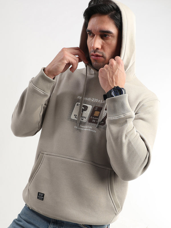 Be yourself Embroided Doeskin Hoodie