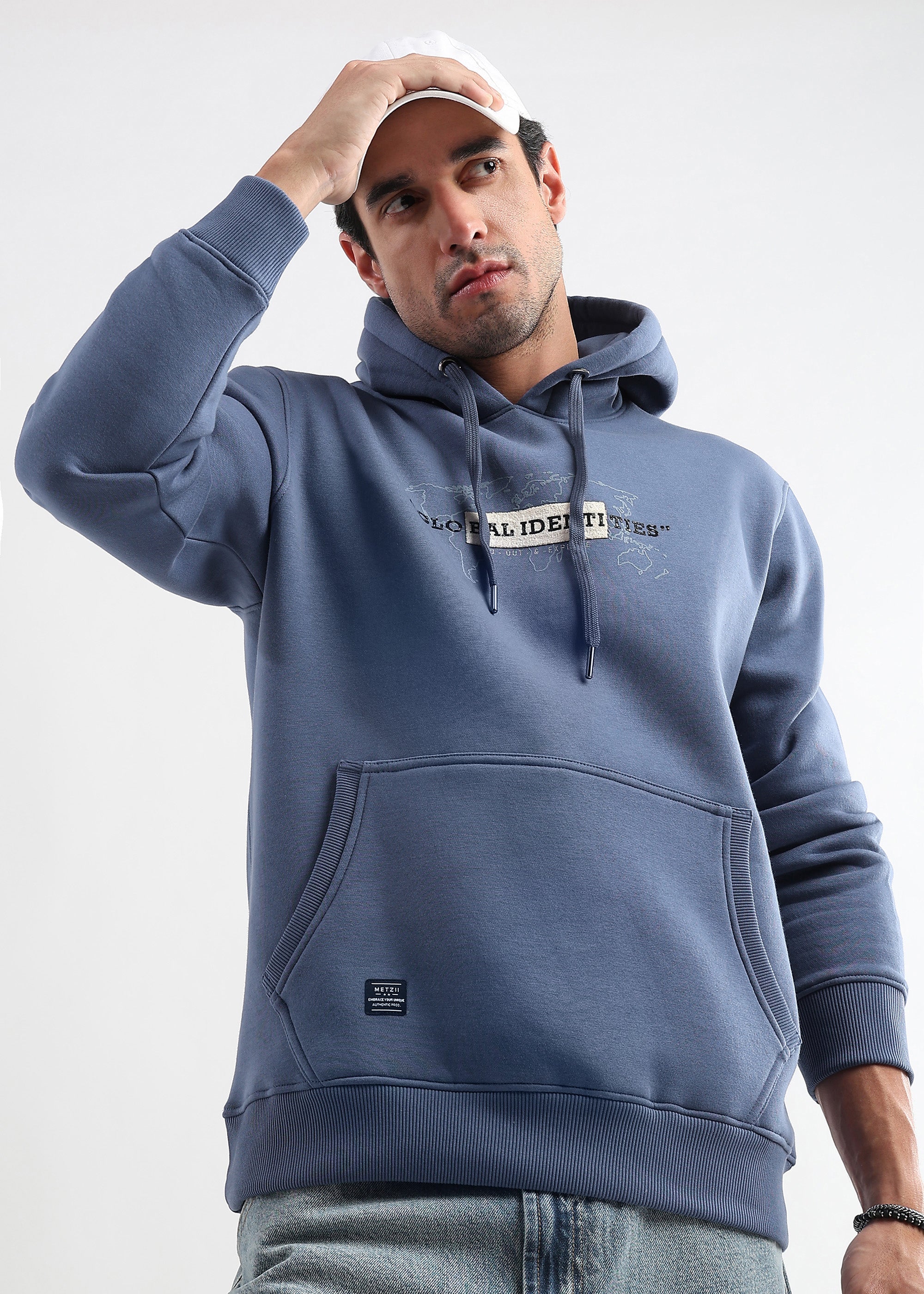 Global Identities Print Med Blue Hoodie
