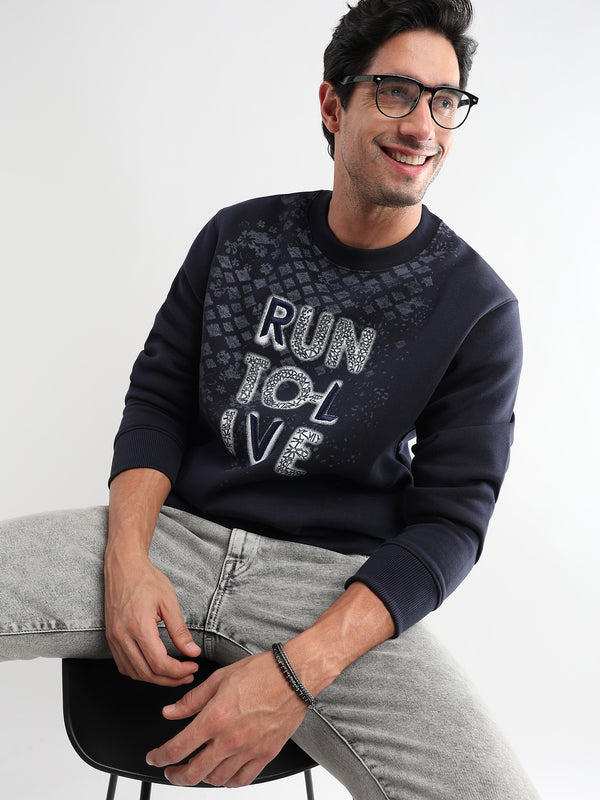 Run to live Navy Iris Sweatshirt