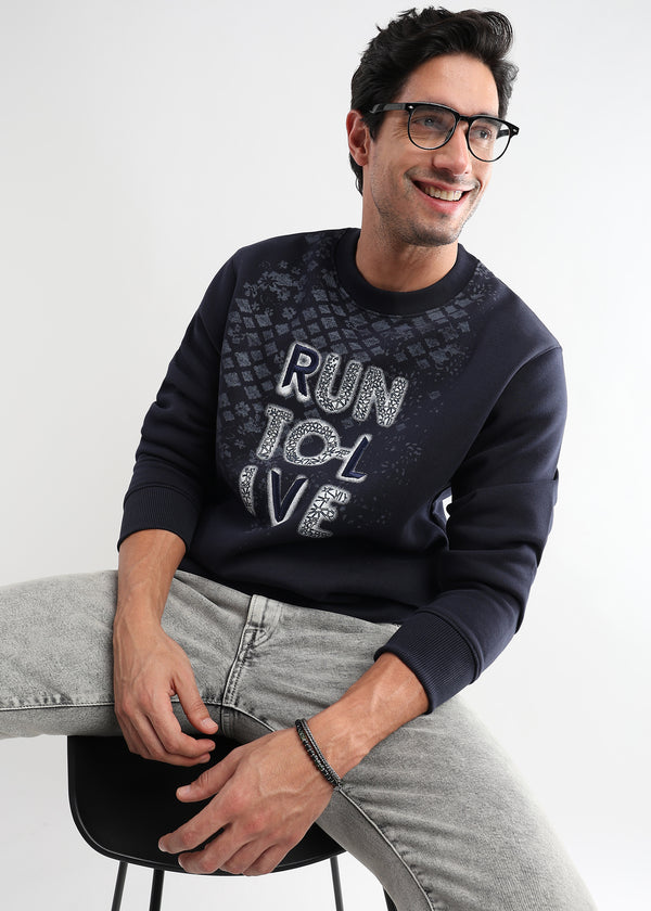 Run to live Navy Iris Sweatshirt