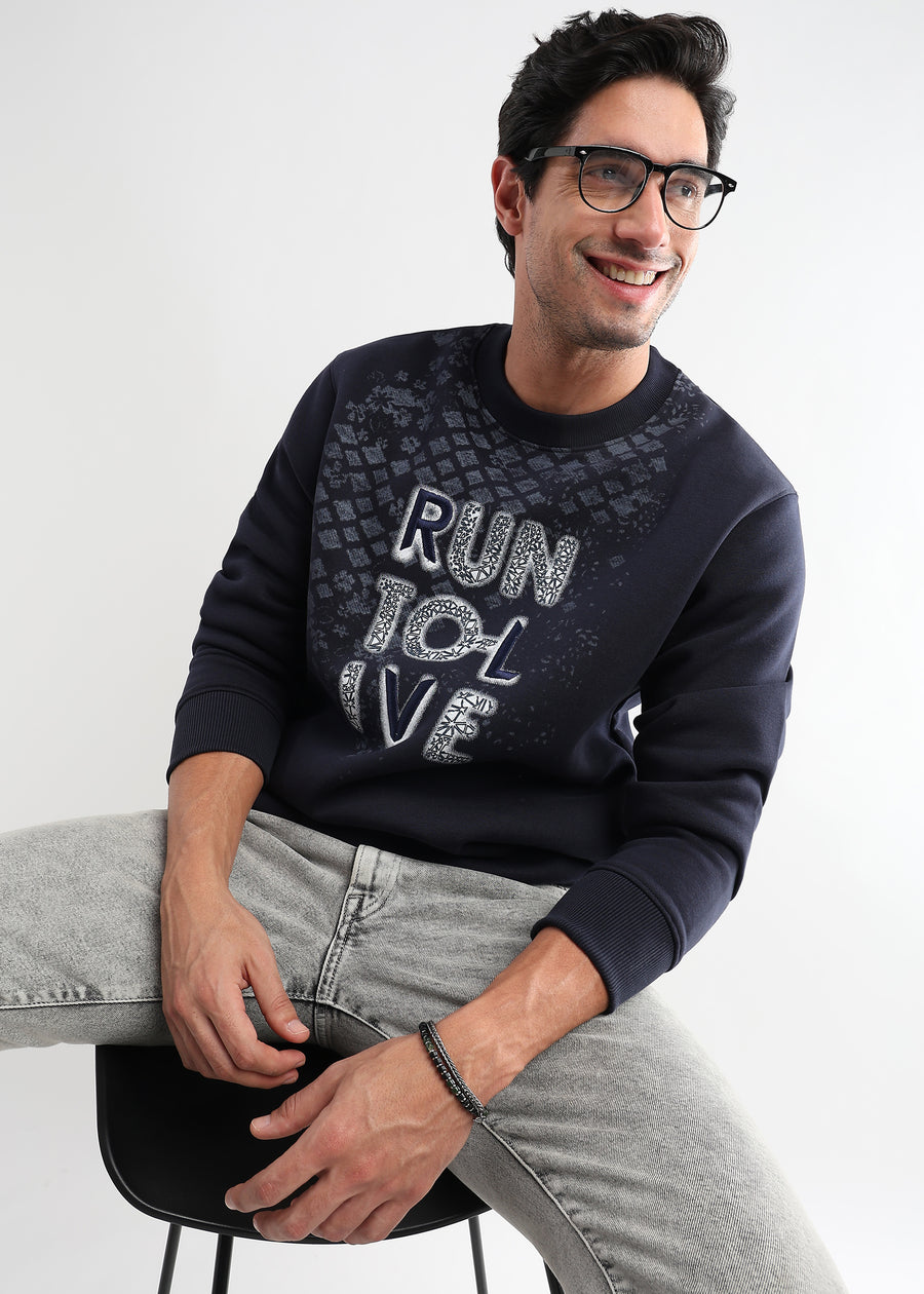 Run to live Navy Iris Sweatshirt