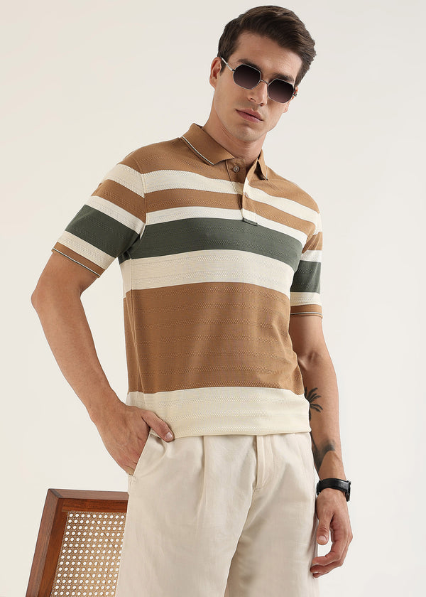 Cedar Vale Knit Polo T-Shirt