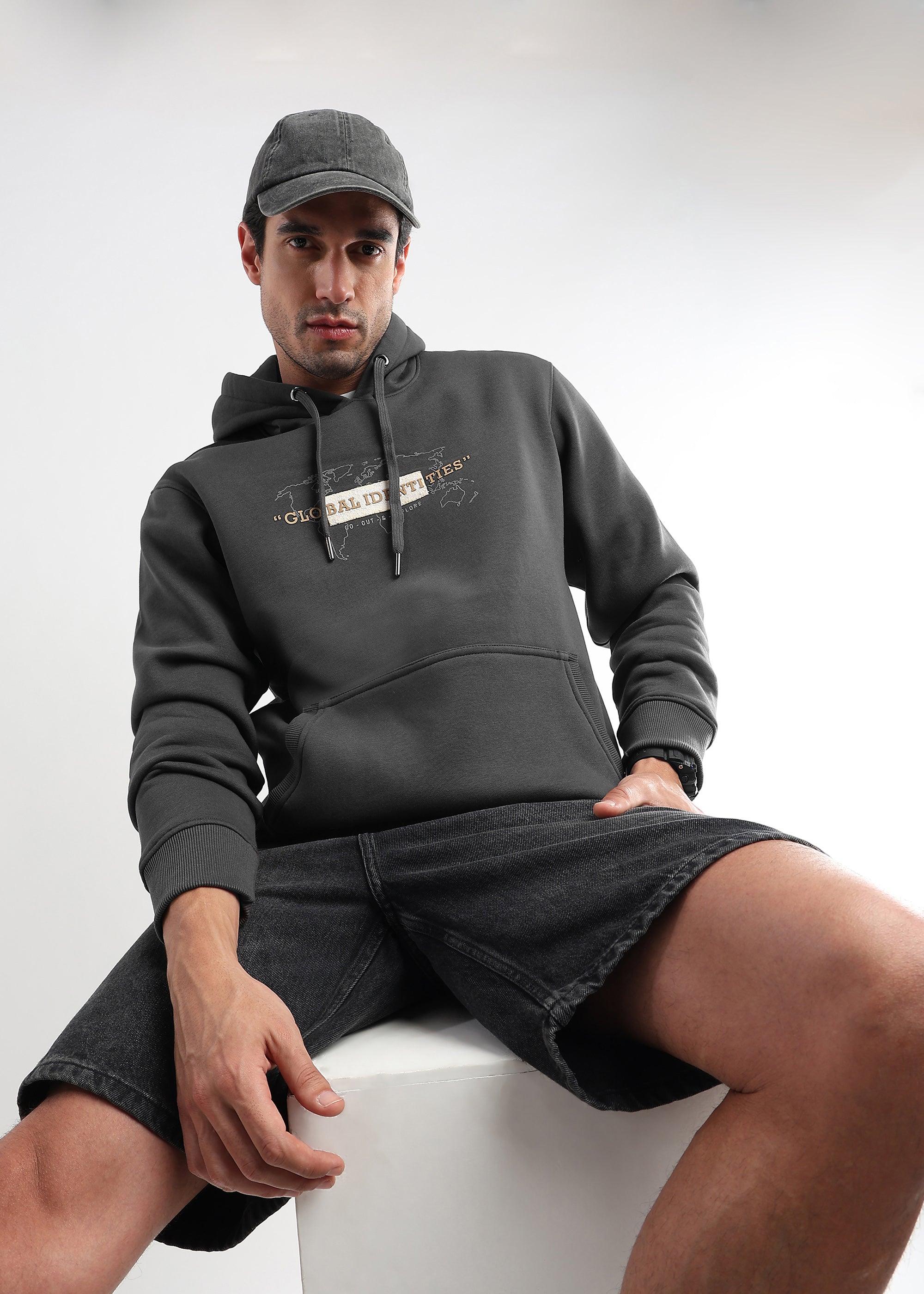 Global Identities Print Ghost Gray Hoodie