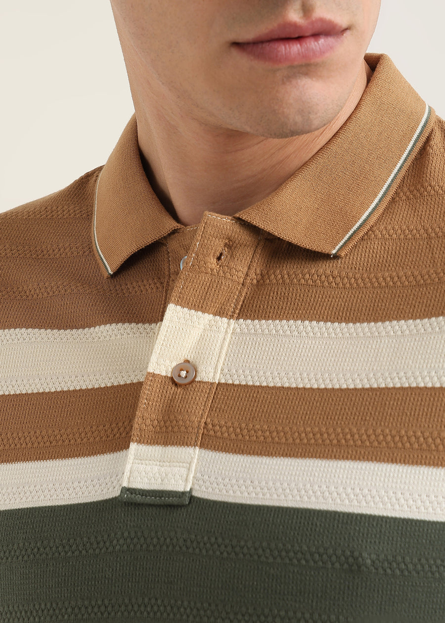 Cedar Vale Knit Polo T-Shirt